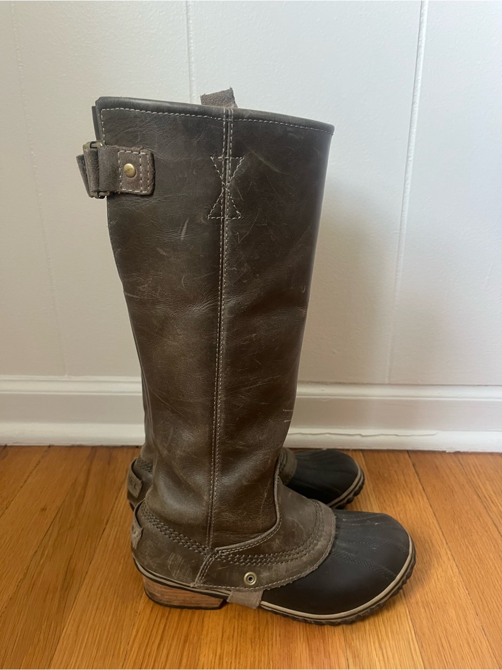 Women’s Brown Tall Waterproof Winter Boots